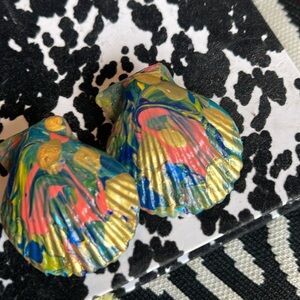 Hand painted seashell artwork